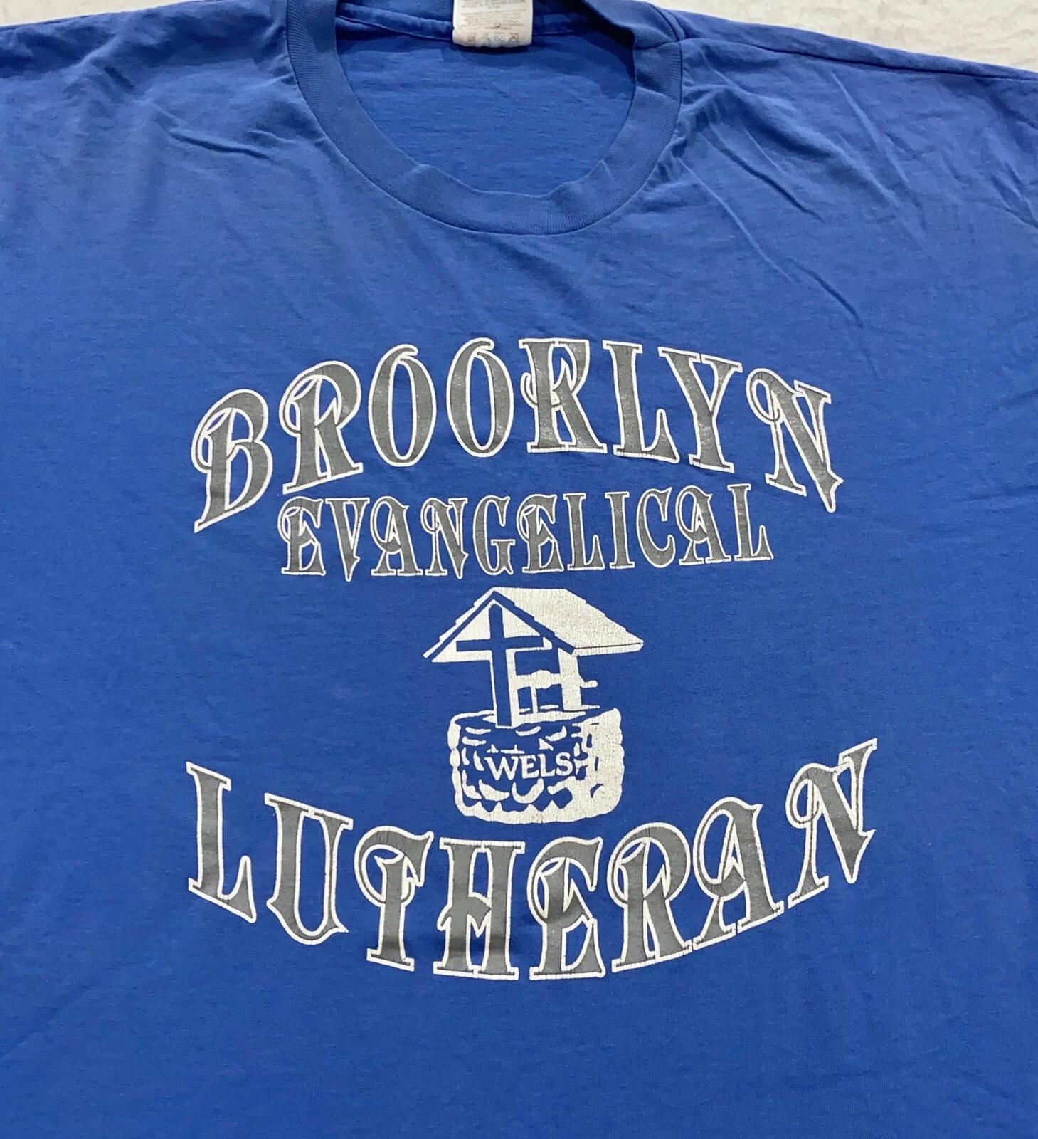 vintage 90s BROOKLYN EVANGELICAL LUTHERAN CHURCH T-Shirt L/XL new york city thin 3XL
vintage 90s BROOKLYN EVANGELICAL LUTHERAN CHURCH T-Shirt L/XL new york city thin 3XL