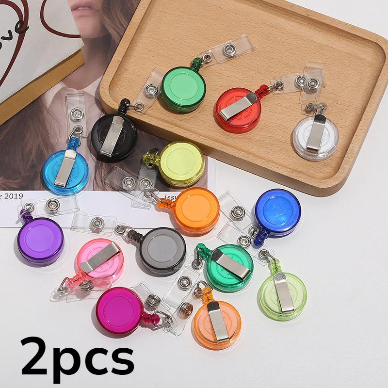 2pcs Telescopic Transparent Easy-to-pull Cable Device Certificate Key School Lanyard Office Exhibition Badge Holder Badge Clip
2pcs Telescopic Transparent Easy-to-pull Cable Device Certificate Key School Lanyard Office Exhibition Badge Holder Badge Clip