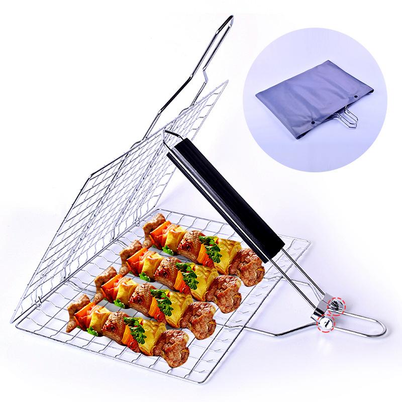 Outdoor Barbecue Grill Basket Fish Fillet Vegetable BBQ Rack with Removable Handle (No FDA Certificate) Type A
Outdoor Barbecue Grill Basket Fish Fillet Vegetable BBQ Rack with Removable Handle (No FDA Certificate) Type A