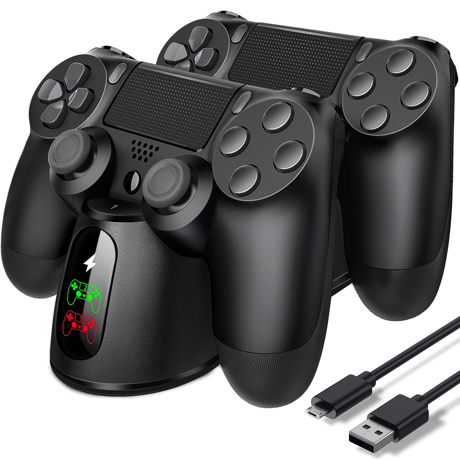 Док-станція Charing для контролера PS4 з 4 адаптерами Micro USB, подвійний швидкісний зарядний пристрій для контролера для Playstation 4/PS4 Slim/PS4 Pro
Док-станція Charing для контролера PS4 з 4 адаптерами Micro USB, подвійний швидкісний зарядний пристрій для контролера для Playstation 4/PS4 Slim/PS4 Pro