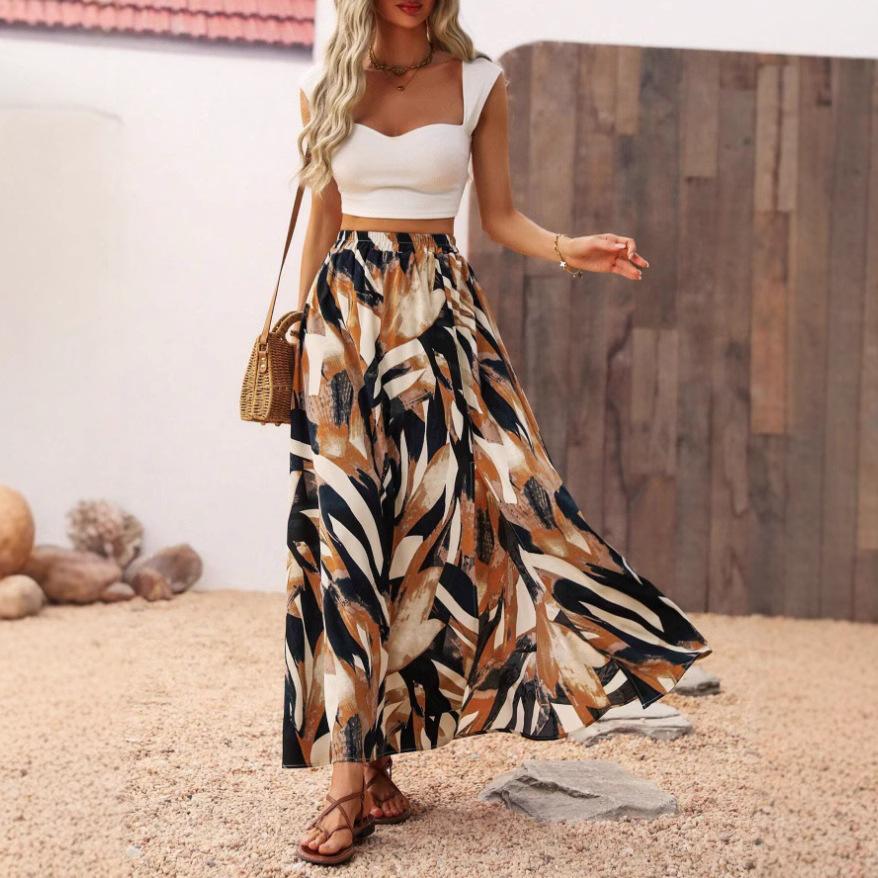 Жіноча літня спідниця А-силуету з високою талією в богемному пляжному стилі з високим розрізом XL
Жіноча літня спідниця А-силуету з високою талією в богемному пляжному стилі з високим розрізом XL