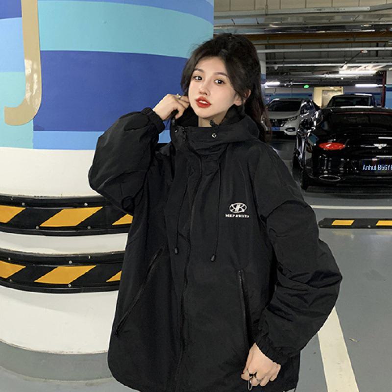 Корейская зеленая куртка свободного кроя с капюшоном для женщин - осенний стиль Harajuku BF, модное пальто с длинным рукавом (2023) Medium (M) чёрный
Корейская зеленая куртка свободного кроя с капюшоном для женщин - осенний стиль Harajuku BF, модное пальто с длинным рукавом (2023) Medium (M) чёрный