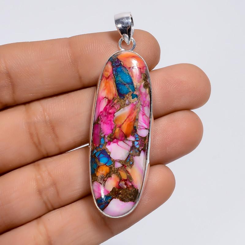 Exclusive Top Grade Qualite 100% Natural Oyster Turquoise Oval Shape Ethnic Style Handmade Jewelry 925 Steling Silver Pendant 2.2 WSJ-5039 2.2
Exclusive Top Grade Qualite 100% Natural Oyster Turquoise Oval Shape Ethnic Style Handmade Jewelry 925 Steling Silver Pendant 2.2 WSJ-5039 2.2