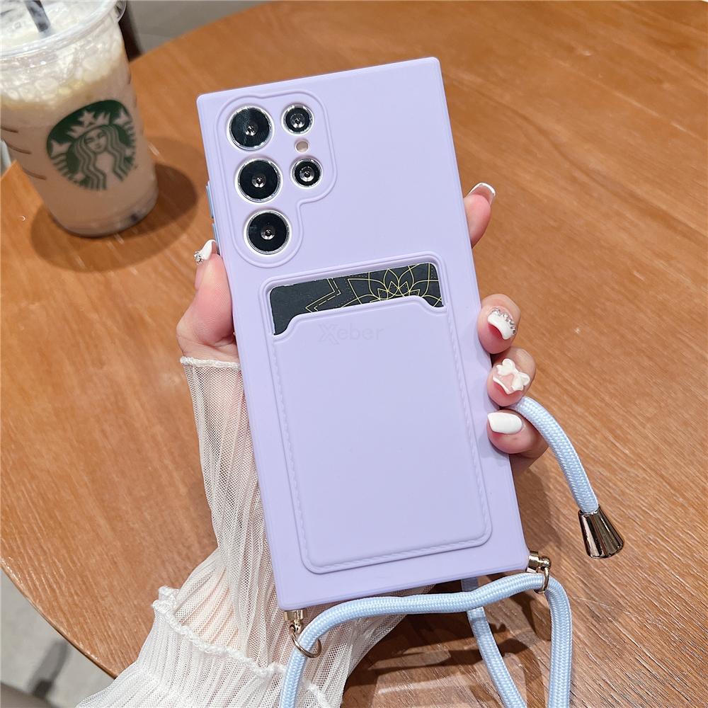 Crossbody Necklace Lanyard Card Wallet Case For Samsung S24 S23 S22 Ultra S21 Plus S20 FE Note 20 10 A73 A53 A33 Silicone Cover For A33 5G&Case & Strap
Crossbody Necklace Lanyard Card Wallet Case For Samsung S24 S23 S22 Ultra S21 Plus S20 FE Note 20 10 A73 A53 A33 Silicone Cover For A33 5G&Case & Strap