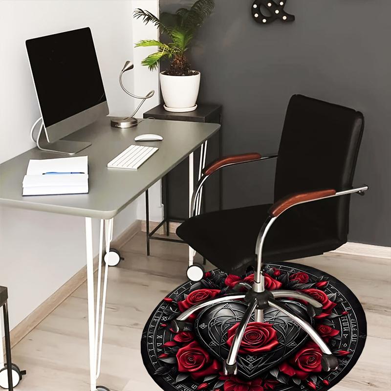 1pc Office Carpet Chair Mats Gothic Heart Roses Emblem Perfect for Decorating Office Chairs, Living Rooms, Or Bedrooms 80cm
1pc Office Carpet Chair Mats Gothic Heart Roses Emblem Perfect for Decorating Office Chairs, Living Rooms, Or Bedrooms 80cm