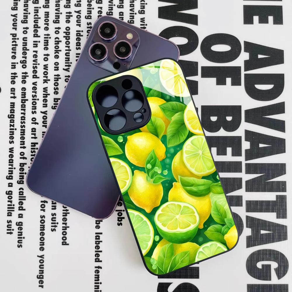 Fruit lemon Phone Case for Iphone 16 15 14 12 11 13 Pro Max Mini 8 X Xr Xs Puls Black Glass Cover iPhone13
Fruit lemon Phone Case for Iphone 16 15 14 12 11 13 Pro Max Mini 8 X Xr Xs Puls Black Glass Cover iPhone13