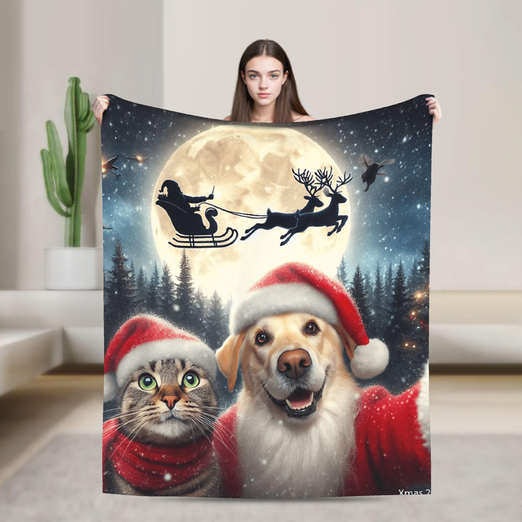 Cat Selfie with Santa Warm Blankets Boy Girl Plush Bedding Throws Comfortable Home Decor Flannel Bedspread Sofa Bed Cover 75cmx90cm
Cat Selfie with Santa Warm Blankets Boy Girl Plush Bedding Throws Comfortable Home Decor Flannel Bedspread Sofa Bed Cover 75cmx90cm