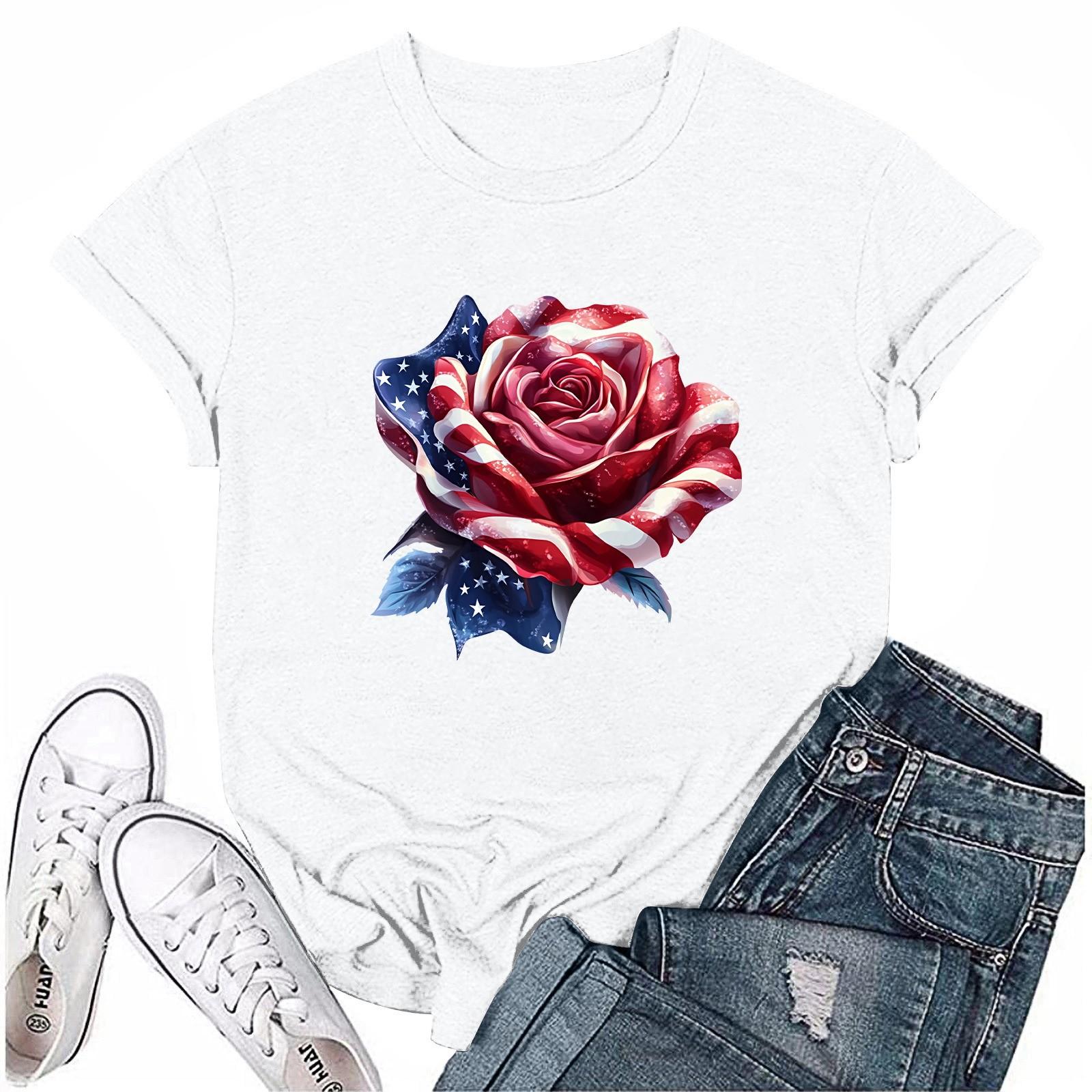 Adults Casual Daily Round Neck Independence Day Printed Short Sleeved T-shirt Letter Top XXL білий
Adults Casual Daily Round Neck Independence Day Printed Short Sleeved T-shirt Letter Top XXL білий