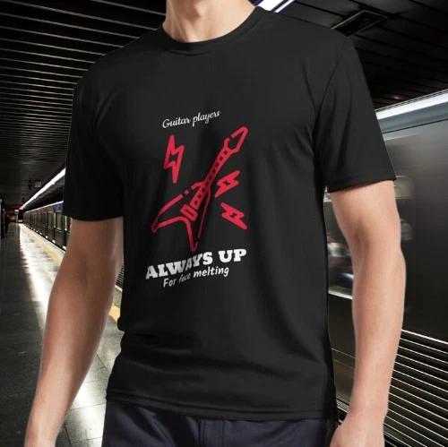 Guitar Players Always Up For Face Logo T-Shirt Funny Size Mode American T-shirt XL
Guitar Players Always Up For Face Logo T-Shirt Funny Size Mode American T-shirt XL