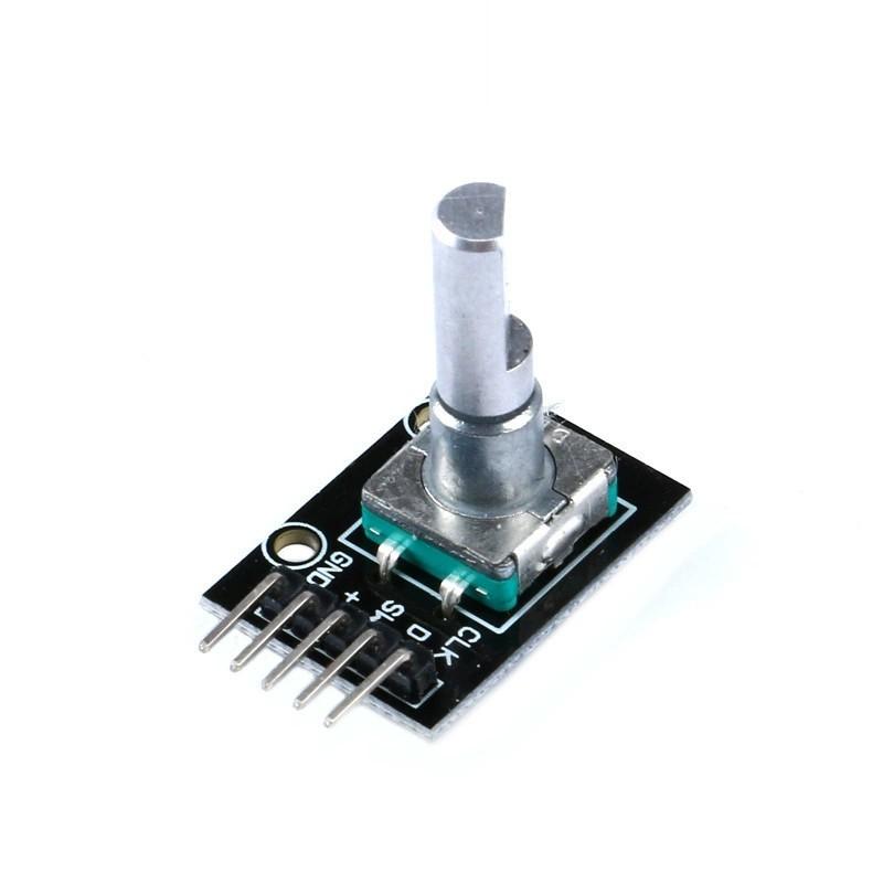 KY-040 Rotary Encoder Module, 360 Degree Rotation Adjustable Sensor Board
KY-040 Rotary Encoder Module, 360 Degree Rotation Adjustable Sensor Board
