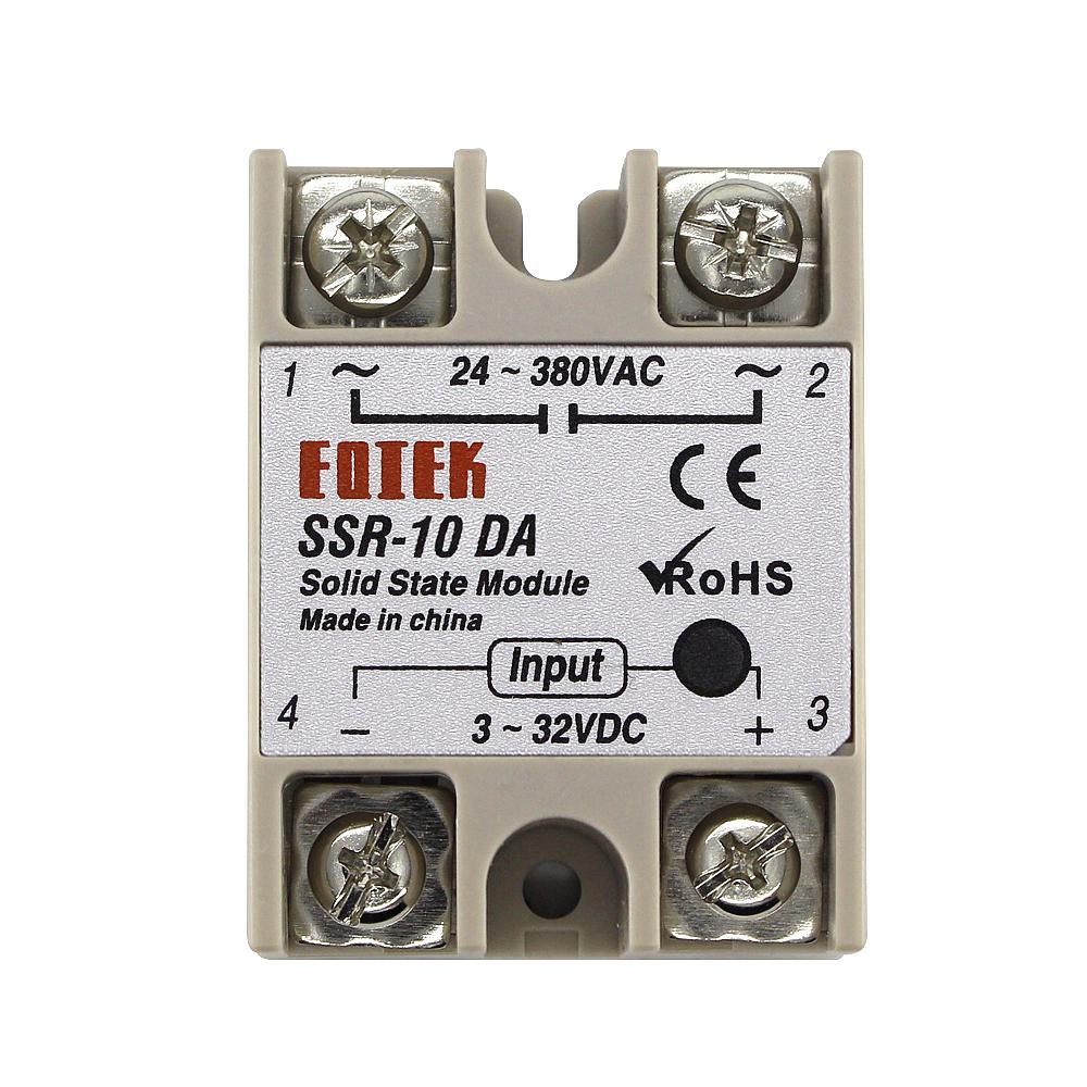 SSR-10DA SSR-25DA SSR-40DA 10A 25A 40A Solid State Relay Module 3-32V Input DC 24-380V AC Output High Quality radiator
SSR-10DA SSR-25DA SSR-40DA 10A 25A 40A Solid State Relay Module 3-32V Input DC 24-380V AC Output High Quality radiator