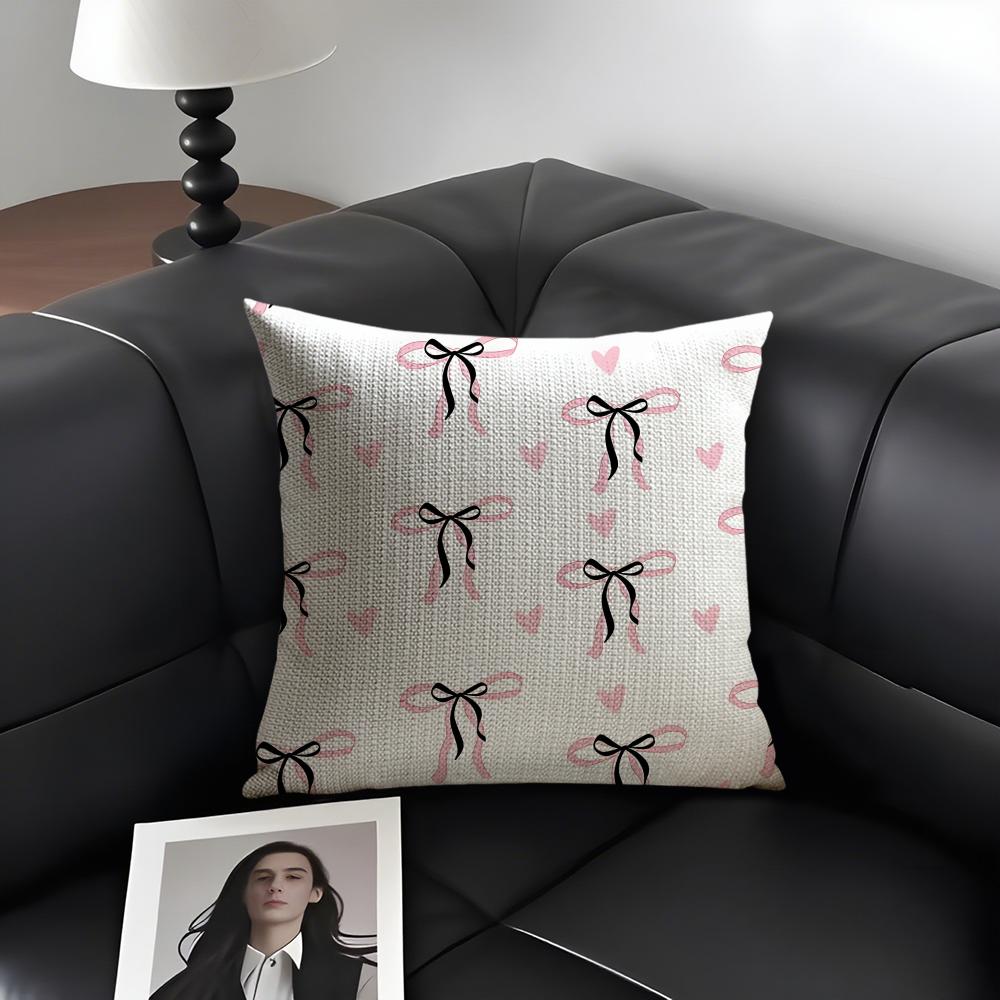 Pink Bow INS Cushion Cover Natural Linen Organic Fabric DoubleSided Printing Sofa Home Decor Gift Pillow Case 30x30cm
Pink Bow INS Cushion Cover Natural Linen Organic Fabric DoubleSided Printing Sofa Home Decor Gift Pillow Case 30x30cm
