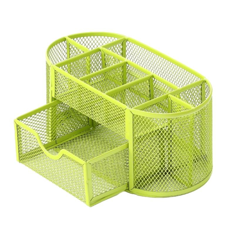 Multifunctional Desk Pen Organisers Space Saving Desk Organisers with Sliding Drawer Metal Pen Remote Control Holder зелений
Multifunctional Desk Pen Organisers Space Saving Desk Organisers with Sliding Drawer Metal Pen Remote Control Holder зелений