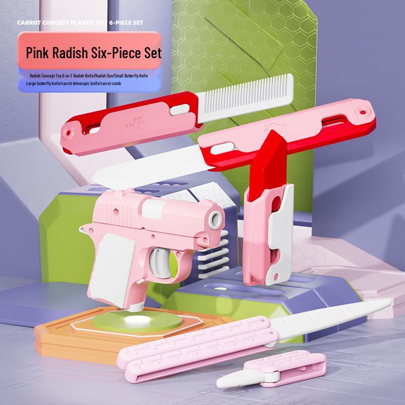 Набор игрушечного оружия Редис 1911: Миниатюрная ручная игрушка для снятия стресса для малышей, не запускаемая, 6 штук
Набор игрушечного оружия Редис 1911: Миниатюрная ручная игрушка для снятия стресса для малышей, не запускаемая, 6 штук