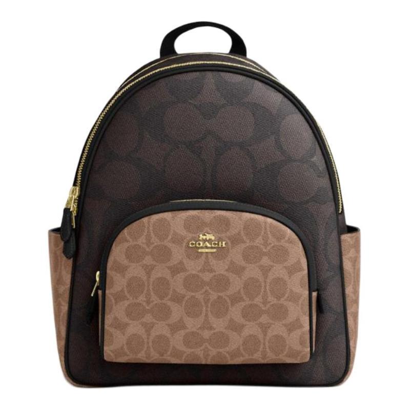 COACH Court 28 Color Block Classic Logo Faux Leather Backpack Large Women s Walnut Color Tan коричневий
COACH Court 28 Color Block Classic Logo Faux Leather Backpack Large Women s Walnut Color Tan коричневий