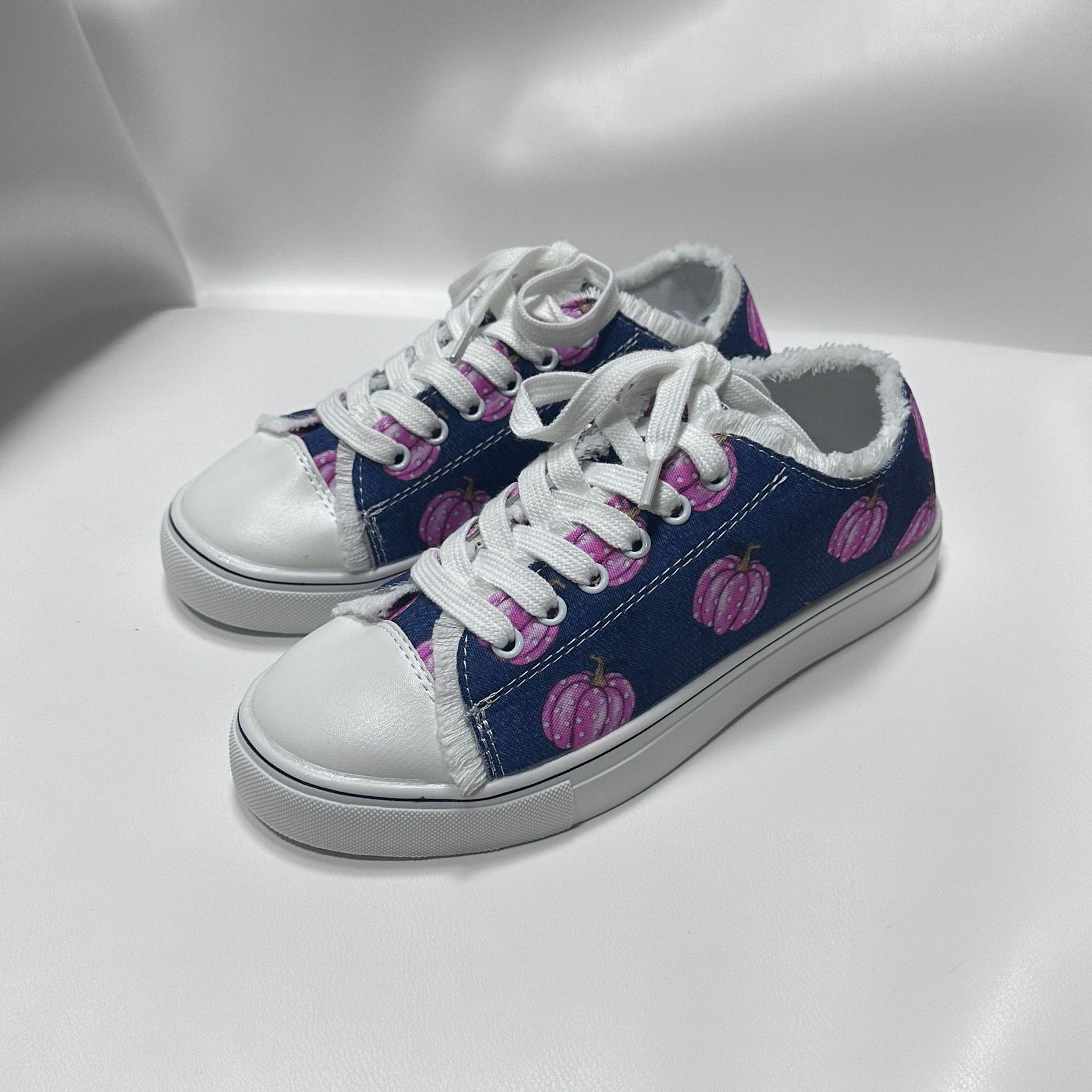 Западный Хэллоуин тыквенный фонарь узор парусиновые туфли женские большой размер круглый носок мелкий вырез повседневные туфли 43
Западный Хэллоуин тыквенный фонарь узор парусиновые туфли женские большой размер круглый носок мелкий вырез повседневные туфли 43