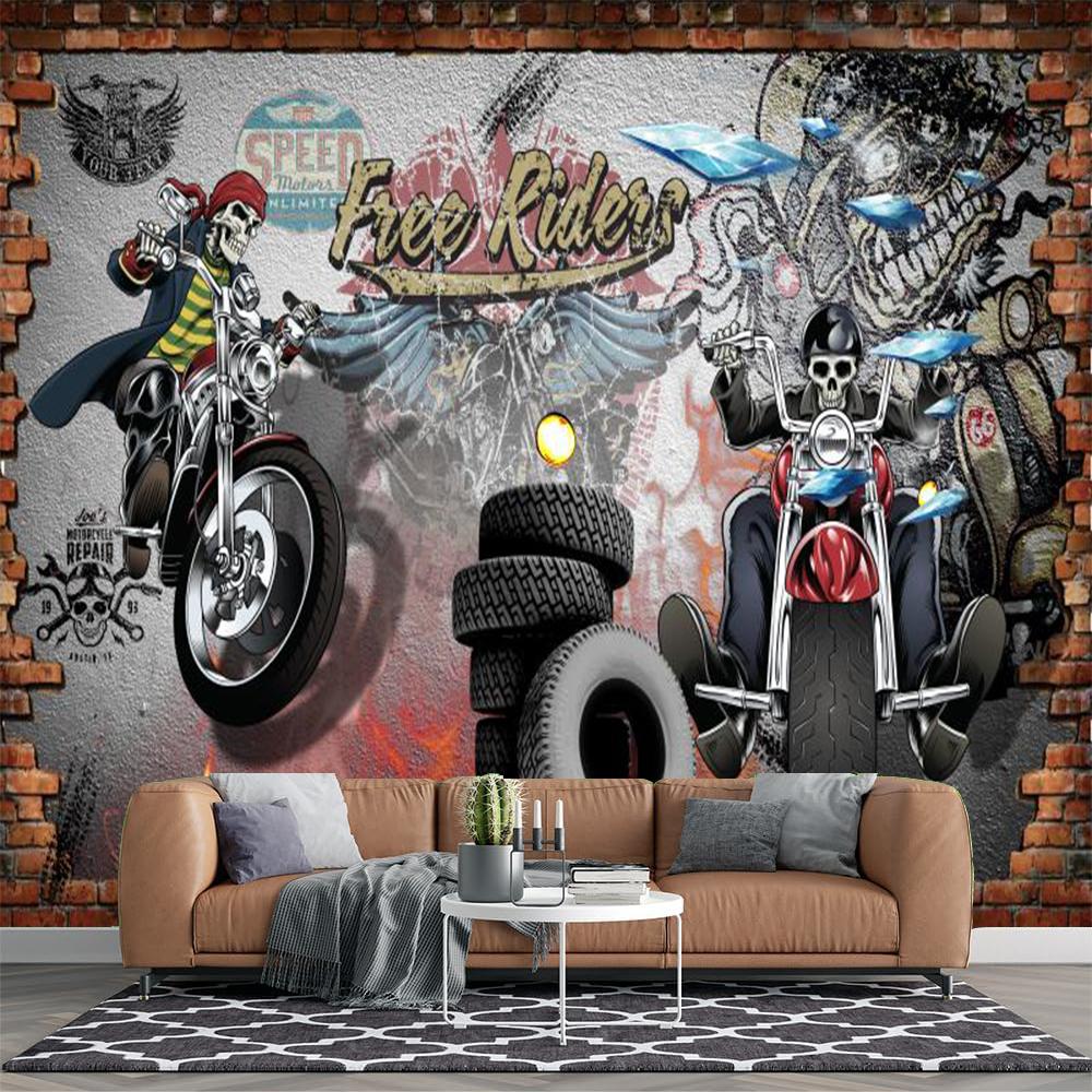 Retro Graffiti Motorcycle Mural Industrial Style Graffiti Wallpaper Bar Restaurant Home Decor Murals 200 cm(W) x 140 cm(H)
Retro Graffiti Motorcycle Mural Industrial Style Graffiti Wallpaper Bar Restaurant Home Decor Murals 200 cm(W) x 140 cm(H)