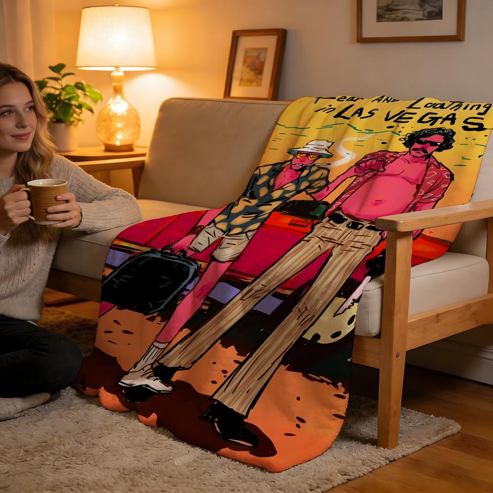 Throw High-Density Short Plush Blanket For Sofa Nap Air-Conditioned Room Soft Skin-Friendly Fear Loathing Las Vegas 75x90cm
Throw High-Density Short Plush Blanket For Sofa Nap Air-Conditioned Room Soft Skin-Friendly Fear Loathing Las Vegas 75x90cm