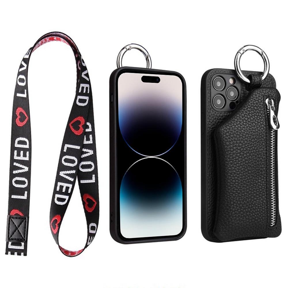 For iPhone 14 Pro Max Zipper Pocket Protective Cover with Lanyard Detachable Wallet PU Leather Coated TPU Phone Case Pink
For iPhone 14 Pro Max Zipper Pocket Protective Cover with Lanyard Detachable Wallet PU Leather Coated TPU Phone Case Pink
