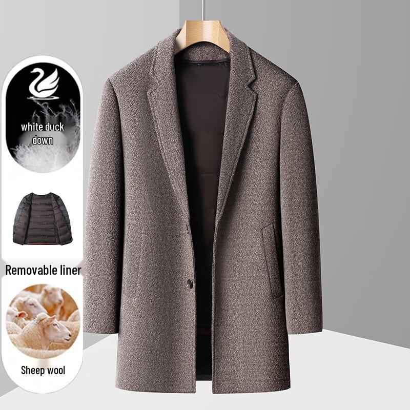 Firstview Men s Winter Wool Blend Overcoat with Detachable Down Liner 4XL
Firstview Men s Winter Wool Blend Overcoat with Detachable Down Liner 4XL