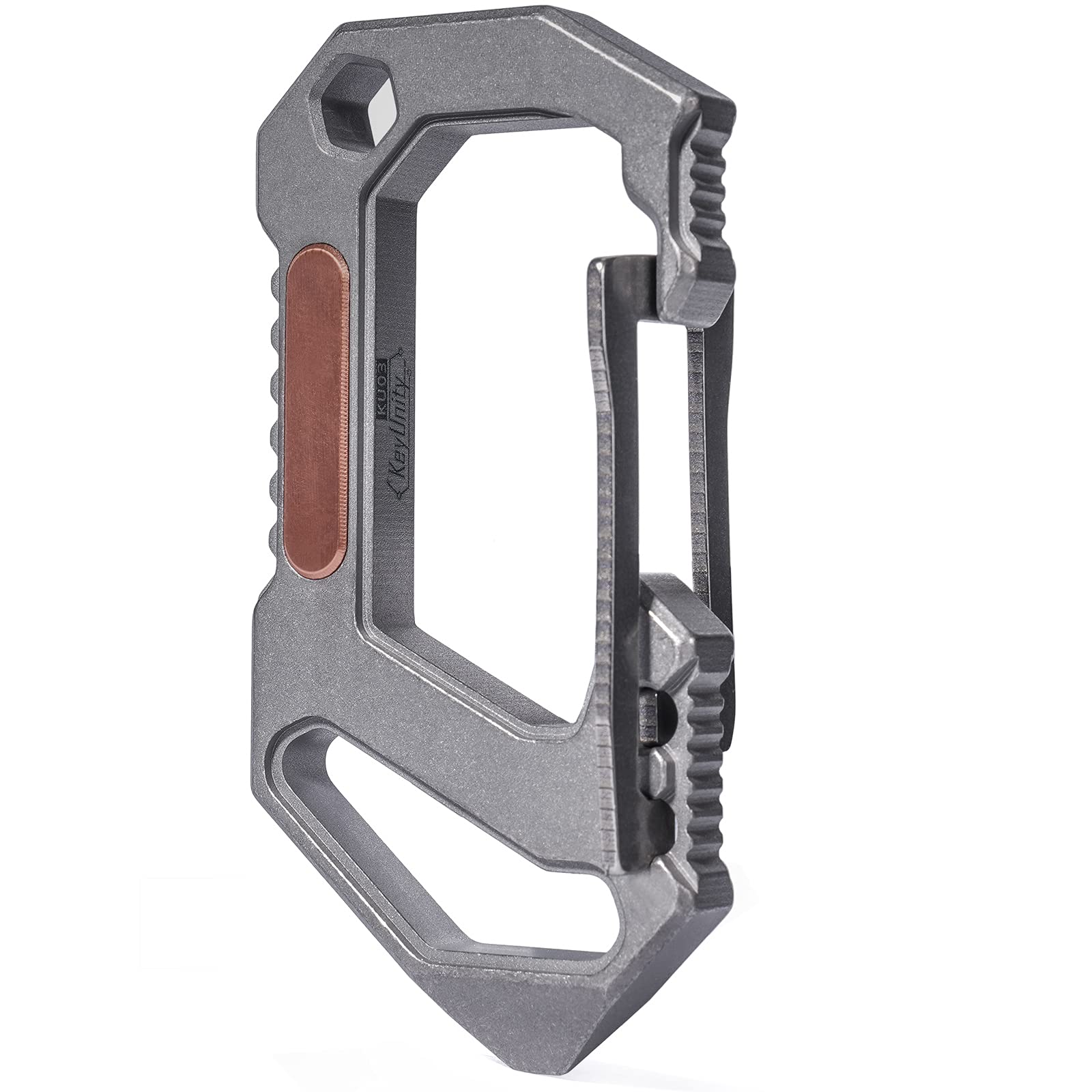 KeyUnity KU03 EDC Multi Tool Keychain Type Titanium Carabiner Keychain EDC Tool 6 in 1 Tool Military Titanium Brass Decoration Stone Washing Treatment
KeyUnity KU03 EDC Multi Tool Keychain Type Titanium Carabiner Keychain EDC Tool 6 in 1 Tool Military Titanium Brass Decoration Stone Washing Treatment