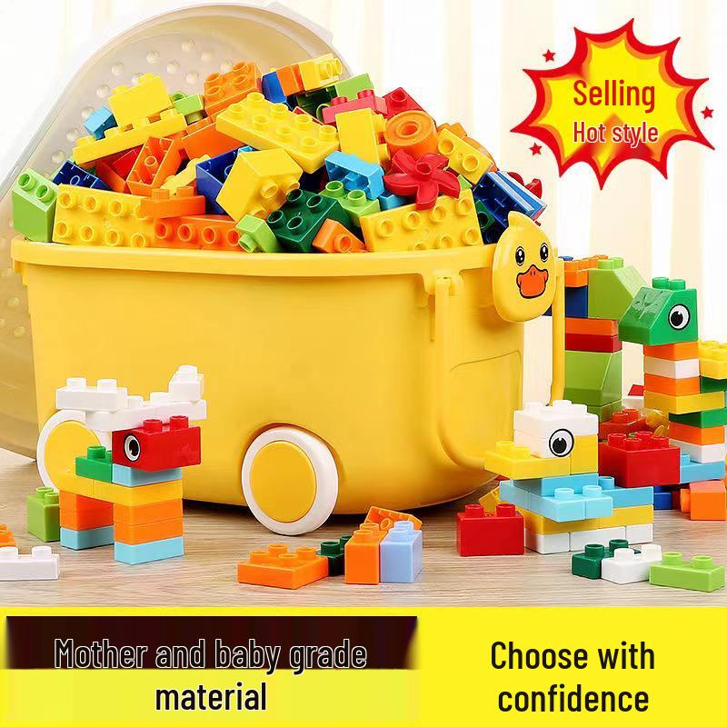 Thickened Large Particle Rounded Corner Building Blocks for Kids with Yellow Duck Storage Bucket
Thickened Large Particle Rounded Corner Building Blocks for Kids with Yellow Duck Storage Bucket