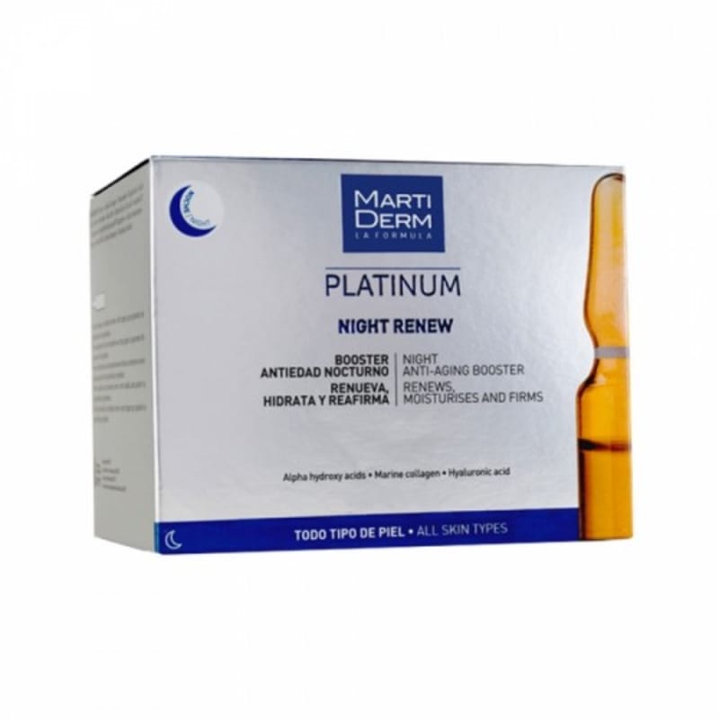 MARTIDERM Platinum Night Renew 10 Ampoule
MARTIDERM Platinum Night Renew 10 Ampoule