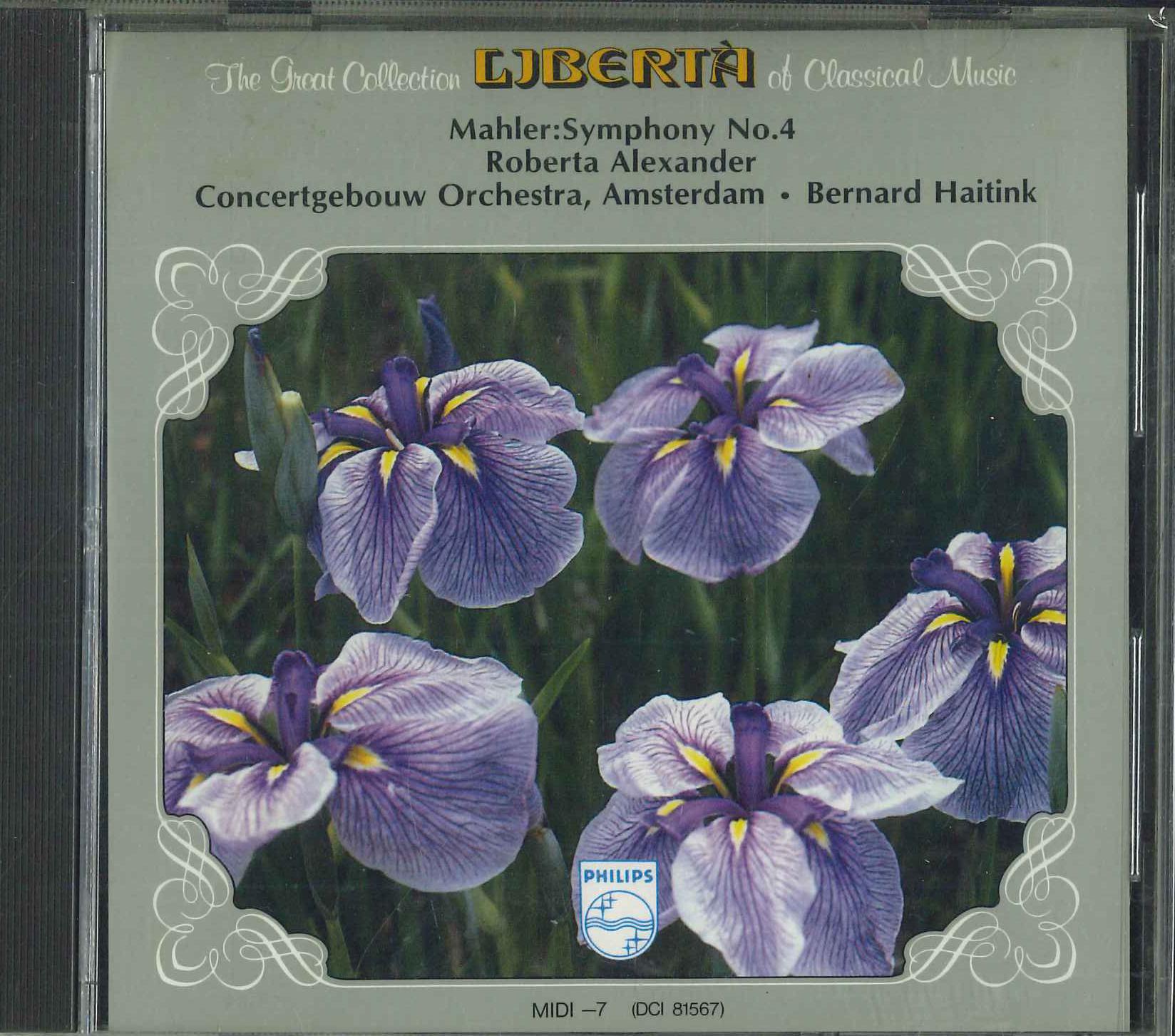 CD MAHLER, BERNARD HAITINK - Mahler: Symphony No. 4 MIDI7 PHILIPS 1984 Japan Classical Used
CD MAHLER, BERNARD HAITINK - Mahler: Symphony No. 4 MIDI7 PHILIPS 1984 Japan Classical Used