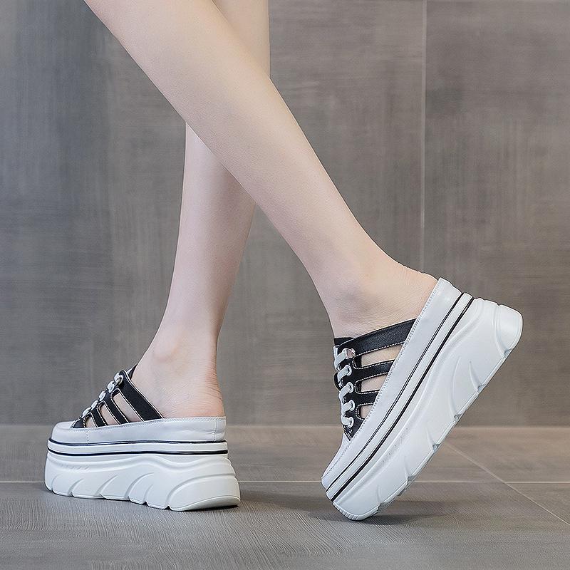 Lazy bag head half slippers women s summer outer wear 2025 new hollow breathable inner height-increasing muffin shoes white shoes 39 чёрный
Lazy bag head half slippers women s summer outer wear 2025 new hollow breathable inner height-increasing muffin shoes white shoes 39 чёрный