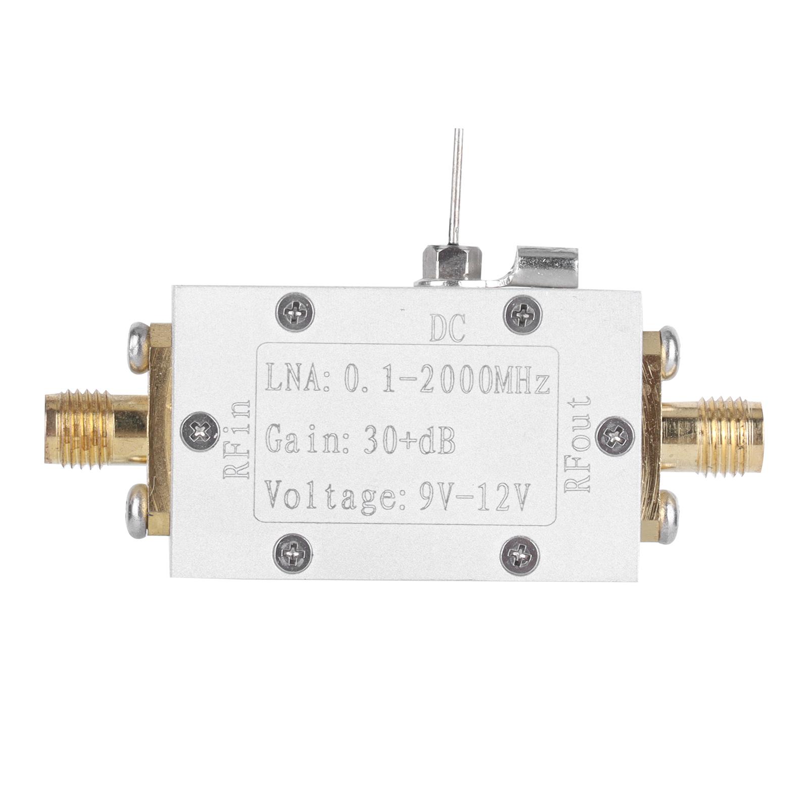 LNA0.12000MHz 30dB RF Broadband Amplifier Low Noise RF Amplifier for FM Radio Remote Control
LNA0.12000MHz 30dB RF Broadband Amplifier Low Noise RF Amplifier for FM Radio Remote Control