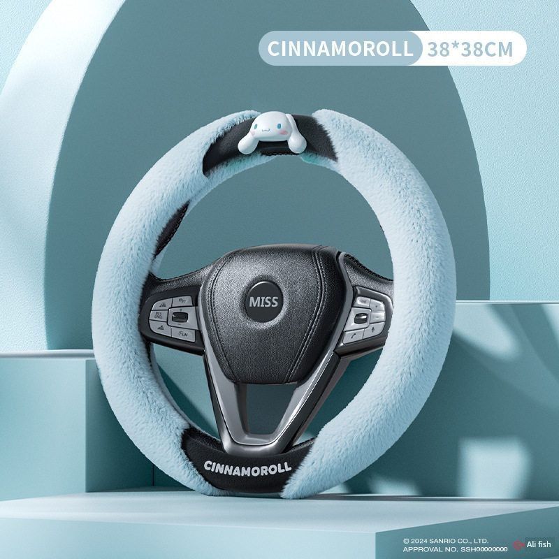 Sanrio My Melody Winter Plush Car Steering Wheel Cover, High-End Internet-Famous Cute Interior Decoration, Cinnamoroll Kuromi Cinnamon Dog
Sanrio My Melody Winter Plush Car Steering Wheel Cover, High-End Internet-Famous Cute Interior Decoration, Cinnamoroll Kuromi Cinnamon Dog