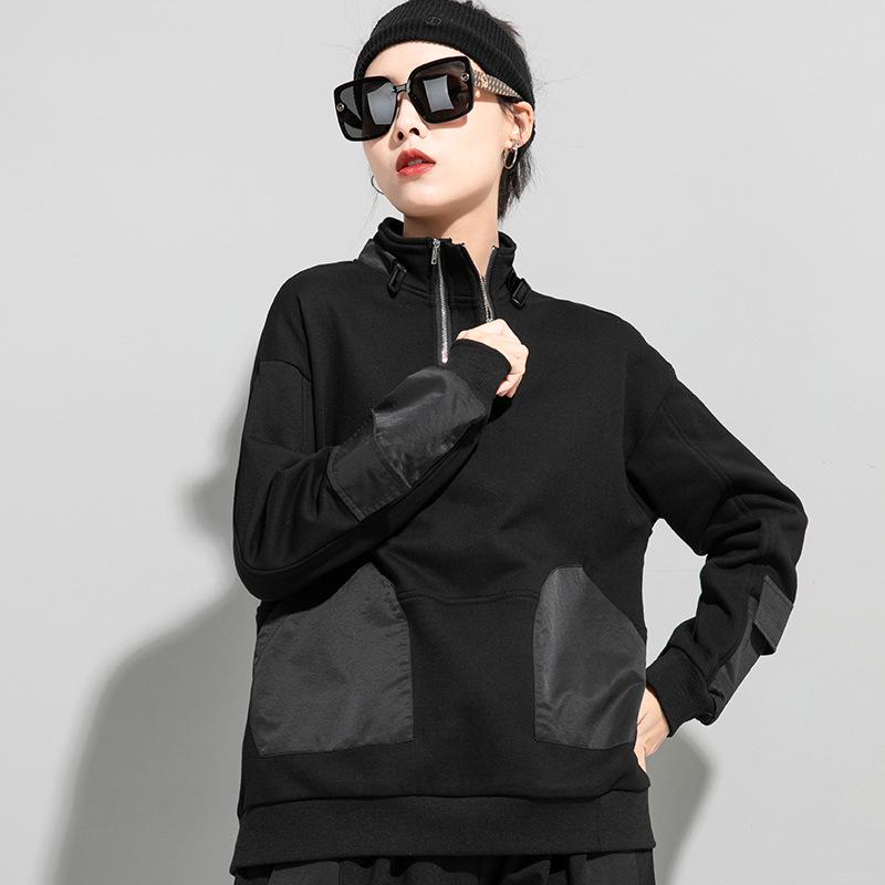 Women s European & American Style Autumn Street Slimming Zipper Hoodie with Patch Pockets M чорний
Women s European & American Style Autumn Street Slimming Zipper Hoodie with Patch Pockets M чорний