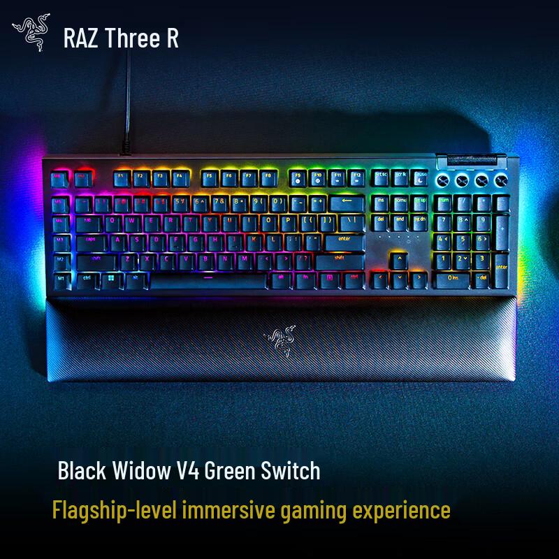 Razer BlackWidow V4 Gaming Mechanical Keyboard
Razer BlackWidow V4 Gaming Mechanical Keyboard