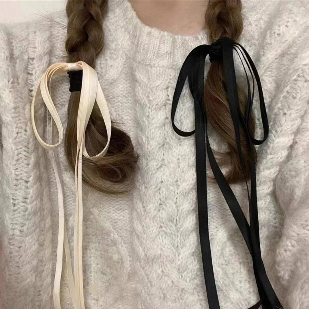 Korean Streamer Bow Headdress For Woman Girl Sweet Tied Hair Long Ribbon Elastic Ponytail Head Rope Rubber Band Hair Accessories
Korean Streamer Bow Headdress For Woman Girl Sweet Tied Hair Long Ribbon Elastic Ponytail Head Rope Rubber Band Hair Accessories