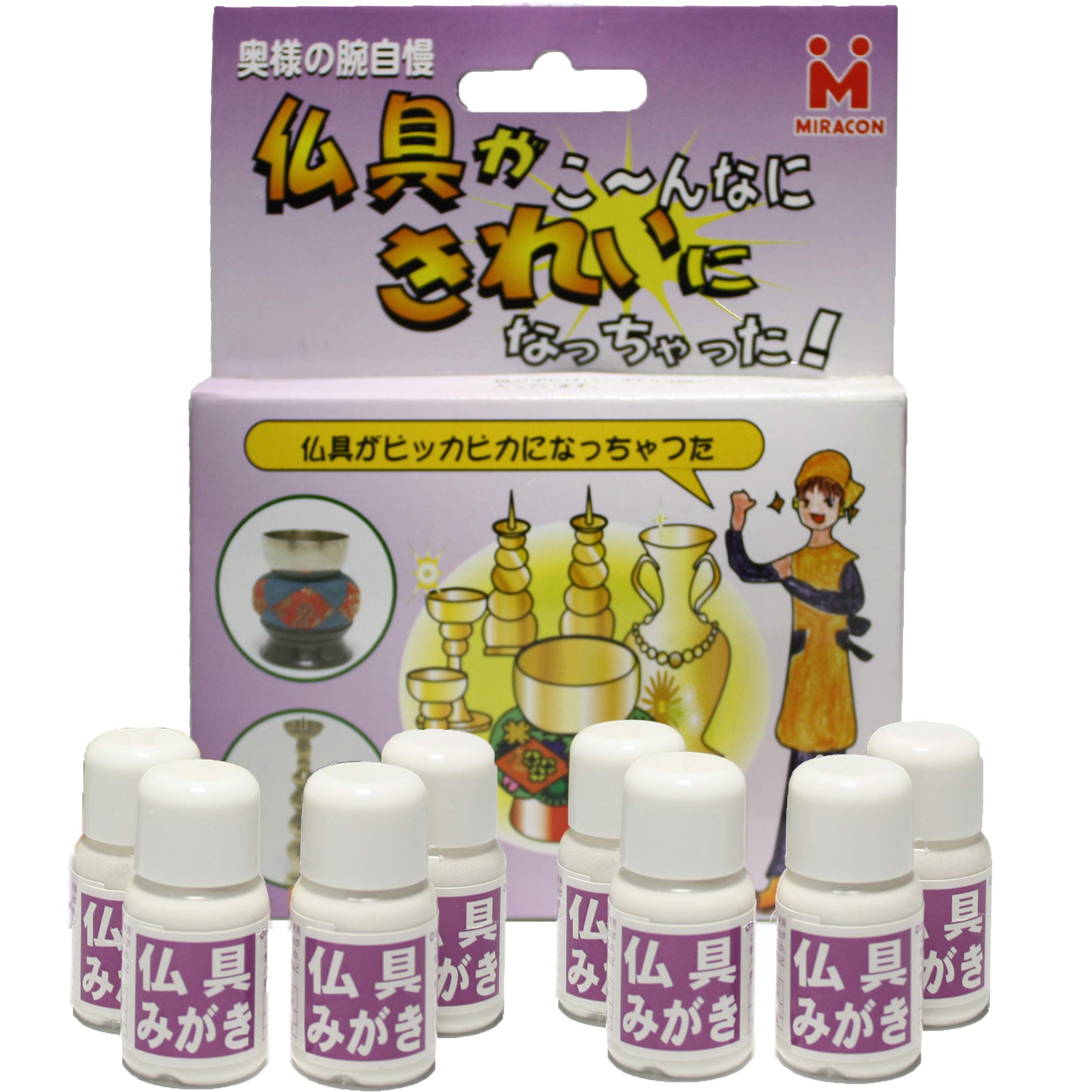 Fujiwa Sangyo Buddhist Altar Cleaning Orin Polisher, Single-Use Size (7g) x 8 Pieces
Fujiwa Sangyo Buddhist Altar Cleaning Orin Polisher, Single-Use Size (7g) x 8 Pieces