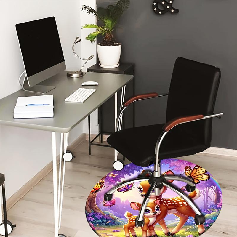 1pc Deer Family in Fantasy Forest Round carpet, Made of Polyester,Office Chairs, Living Rooms, Or Bedrooms, a Cool Rug for The Living Room.ydt26031 80cm
1pc Deer Family in Fantasy Forest Round carpet, Made of Polyester,Office Chairs, Living Rooms, Or Bedrooms, a Cool Rug for The Living Room.ydt26031 80cm