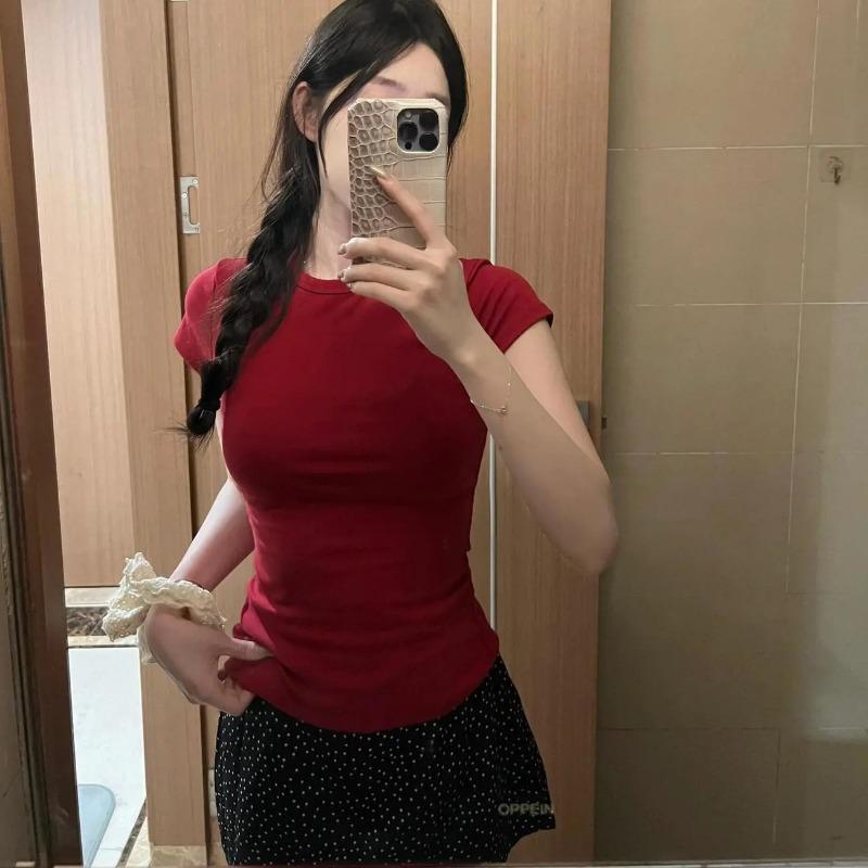 Women Navy Blue Slim Fit Crew Neck Short Sleeve T Shirt M красный
Women Navy Blue Slim Fit Crew Neck Short Sleeve T Shirt M красный