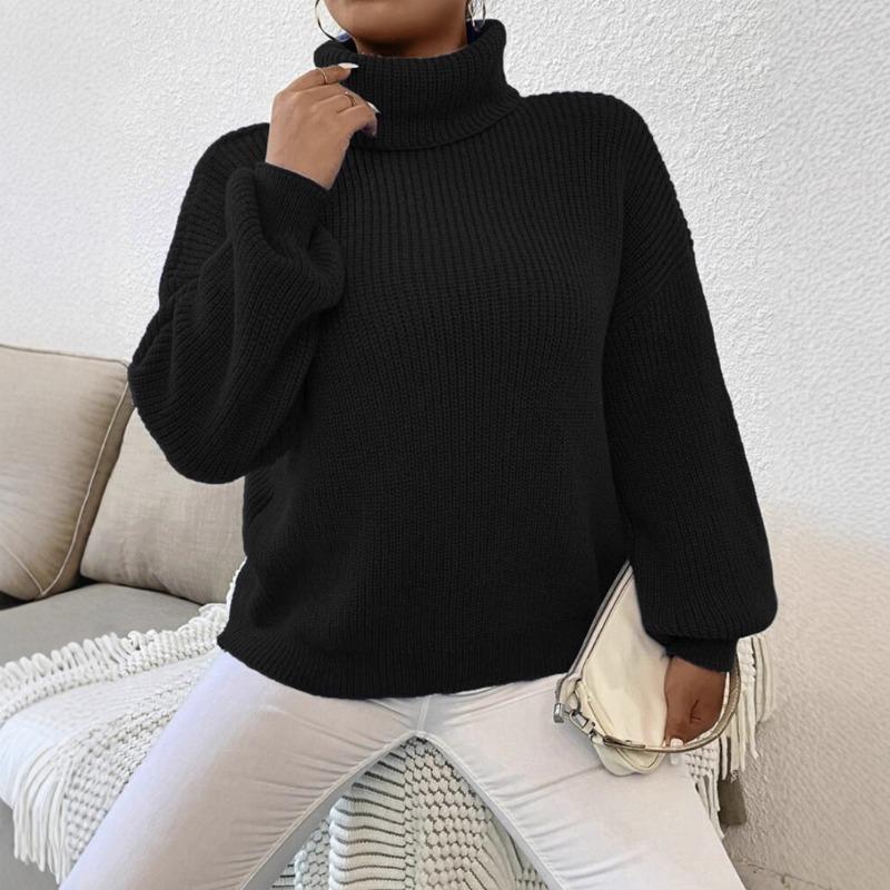 New turtleneck pullover knitted sweater autumn and winter new wear loose casual shoulder sleeve top S чорний
New turtleneck pullover knitted sweater autumn and winter new wear loose casual shoulder sleeve top S чорний