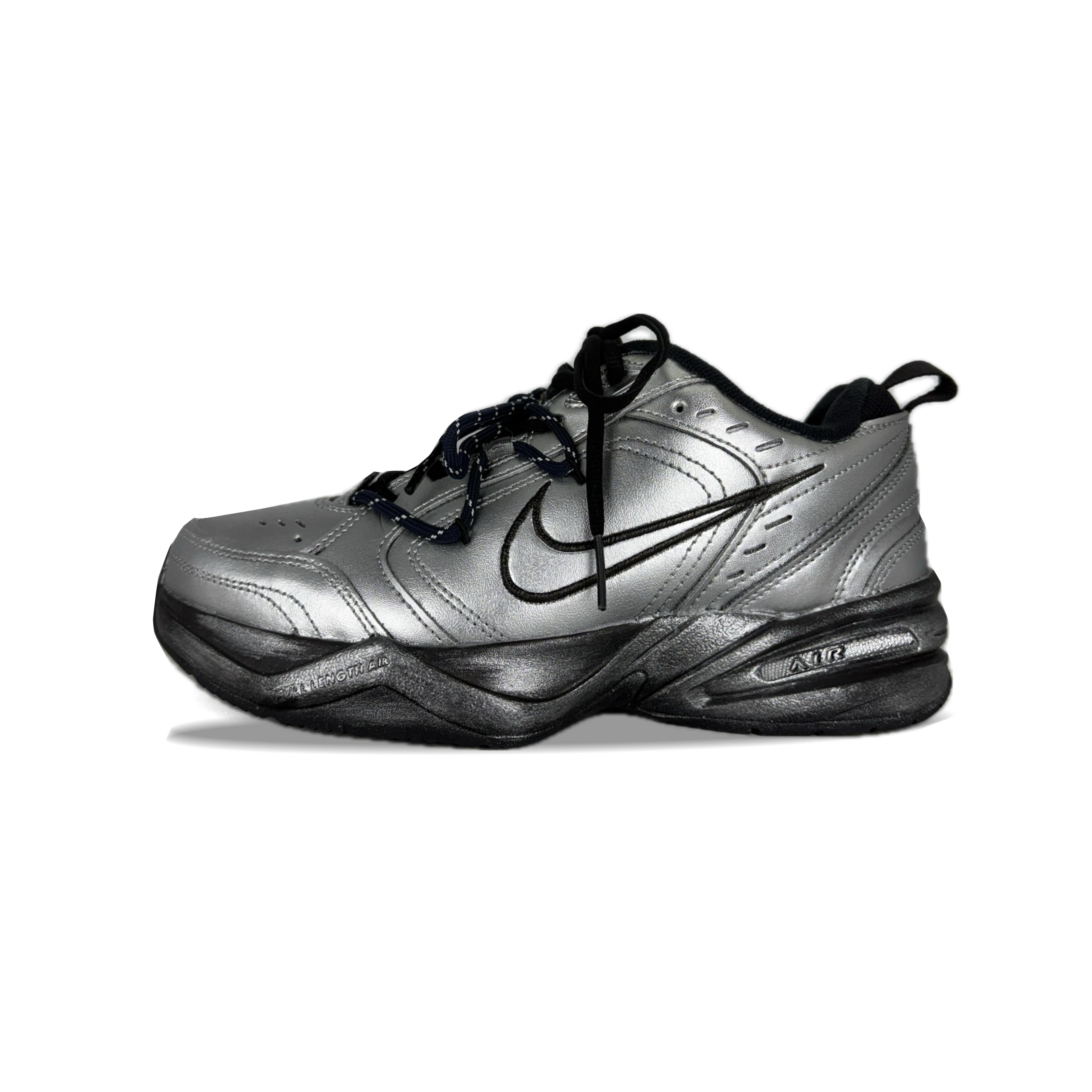 Nike Air Monarch 4 Slip Resistant, Abrasion Resistant, Lightweight Low top Chunky Sneakers Unisex Black Silver 415445-001(Team502-) 42.5
Nike Air Monarch 4 Slip Resistant, Abrasion Resistant, Lightweight Low top Chunky Sneakers Unisex Black Silver 415445-001(Team502-) 42.5