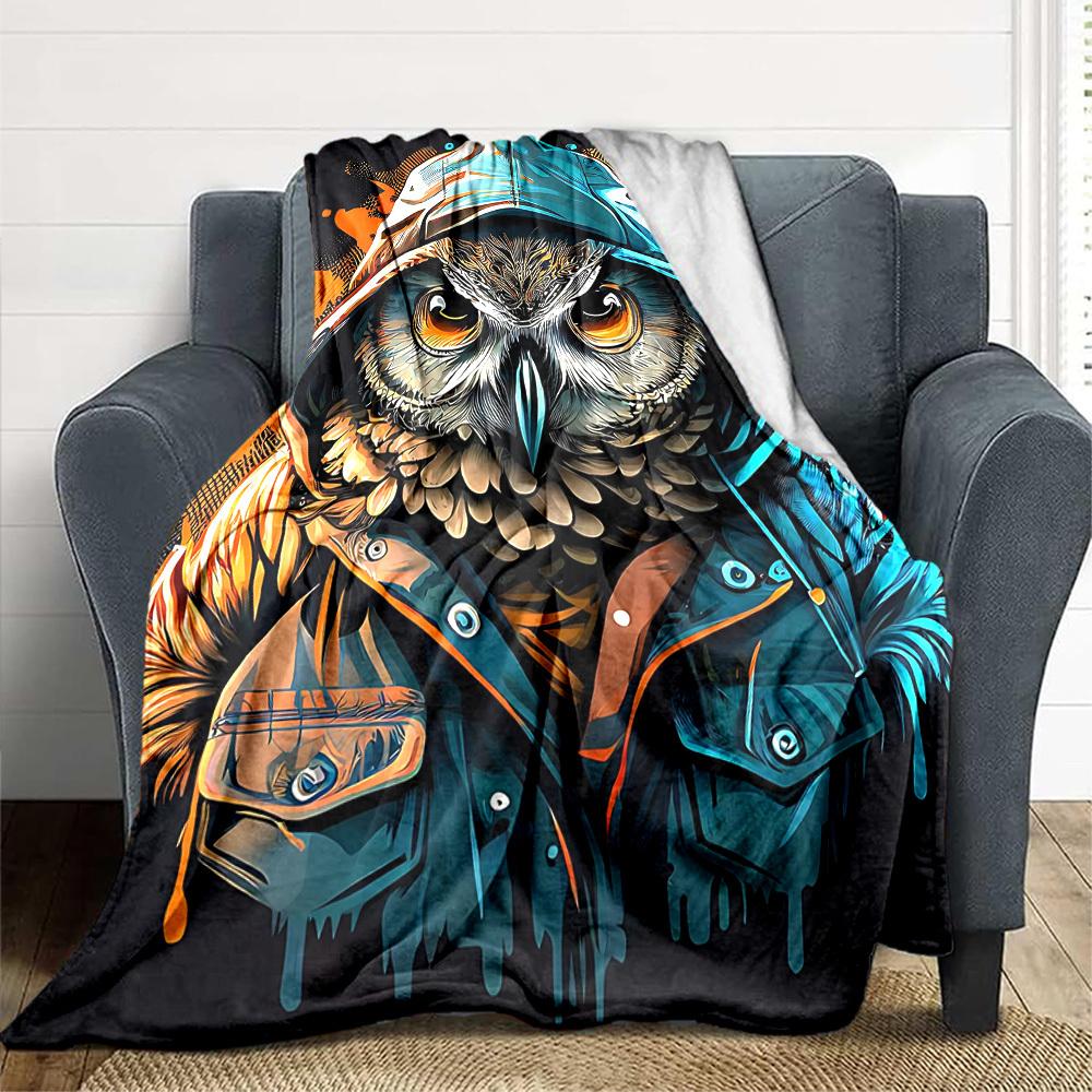 1pc Owl Hoodie Blanket Lightweight Blanket Throw Blanket For Sofa, Bed, Travel, Camping, Livingroom, Office, Couch, Chair yy251010025 100x150cm
1pc Owl Hoodie Blanket Lightweight Blanket Throw Blanket For Sofa, Bed, Travel, Camping, Livingroom, Office, Couch, Chair yy251010025 100x150cm
