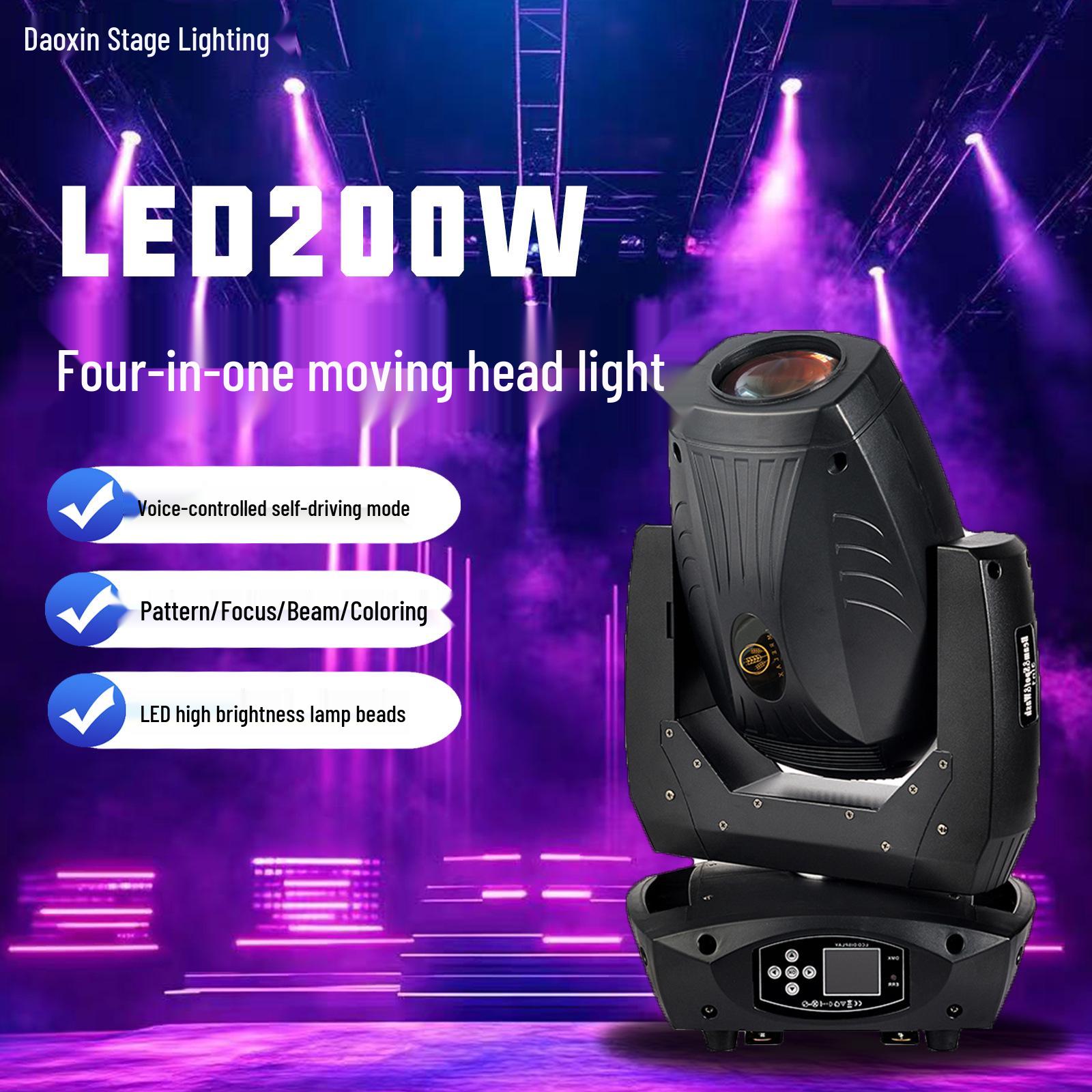 200W 4-in-1 LED Moving Head Light Bar with Zoom & Color Mixing for Professional Stage & Banquet Hall Performances AU Plug
200W 4-in-1 LED Moving Head Light Bar with Zoom & Color Mixing for Professional Stage & Banquet Hall Performances AU Plug