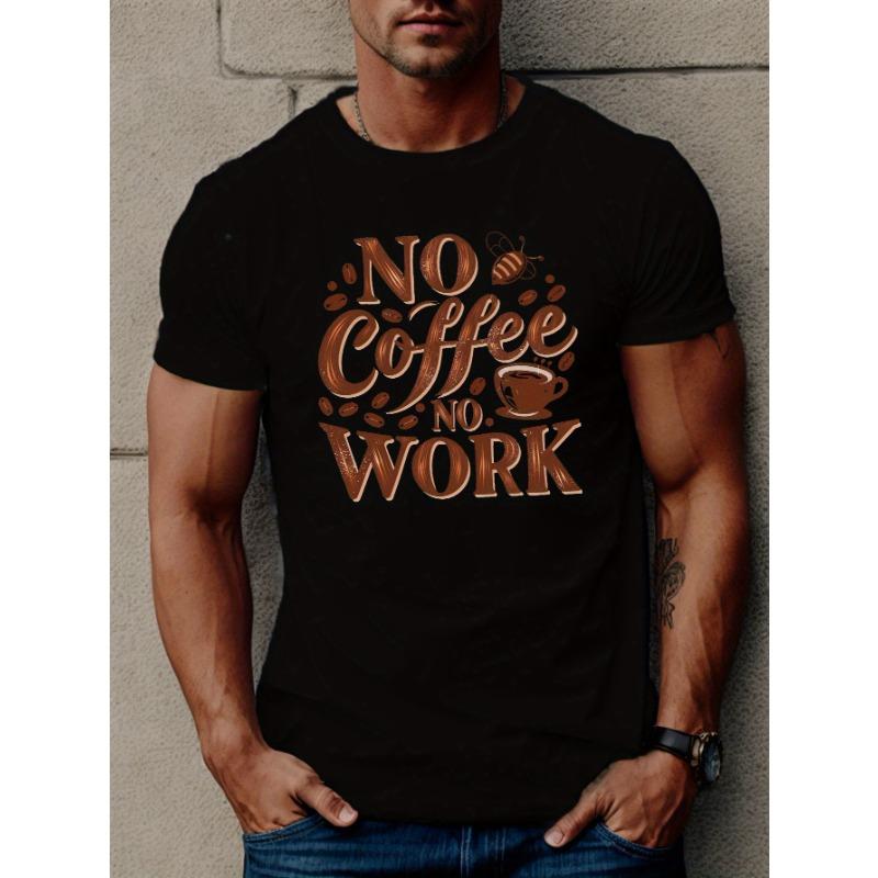 European Size NO COFFEE NO WORK Men s Short Sleeve T-shirt Summer T-shirt Top 4XL чорний
European Size NO COFFEE NO WORK Men s Short Sleeve T-shirt Summer T-shirt Top 4XL чорний