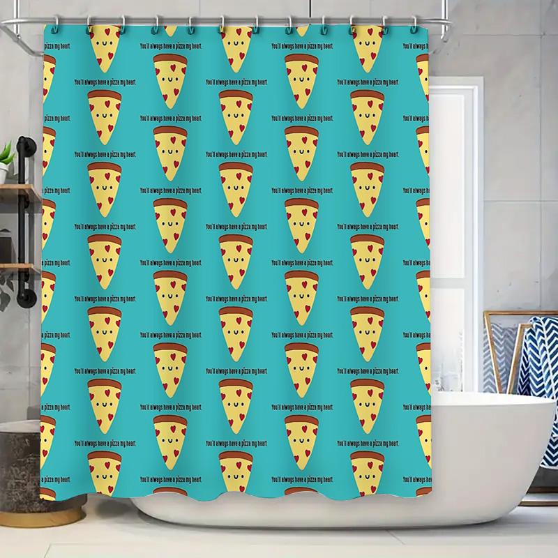 Pizza Shower Curtain Funny Kitchen Decor Bathroom Set Waterproof Quick Dry Home Decor Novelty Gift Idea Cool Design Pattern W60H190(CM)-1 Pcs
Pizza Shower Curtain Funny Kitchen Decor Bathroom Set Waterproof Quick Dry Home Decor Novelty Gift Idea Cool Design Pattern W60H190(CM)-1 Pcs