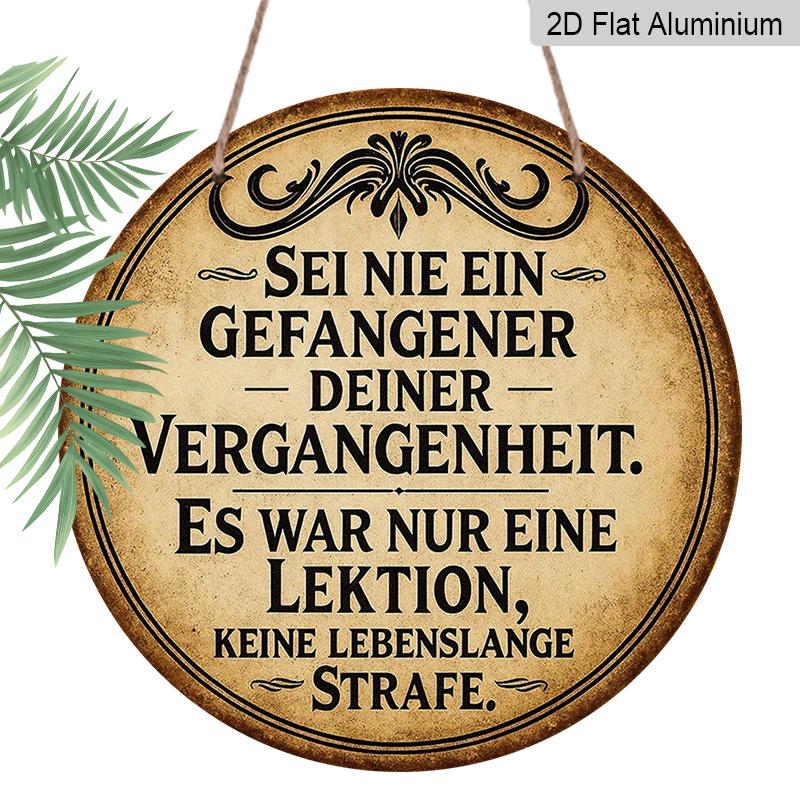 2D Flat, 1pc 7.87*7.87 Inch Round French Aluminum Sign, Vintage Decorative Plaque About Lessons of the Past , Life Philosophy Decorative Plaque 1pc
2D Flat, 1pc 7.87*7.87 Inch Round French Aluminum Sign, Vintage Decorative Plaque About Lessons of the Past , Life Philosophy Decorative Plaque 1pc