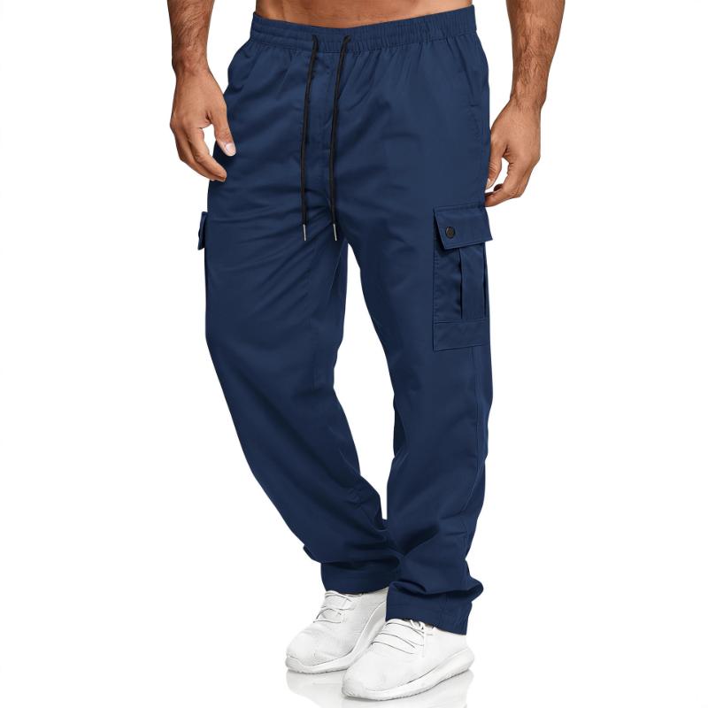 Men s Casual Cargo Pants Elastic Waist Drawstring Straight Leg Trousers with Multi Pockets S синій
Men s Casual Cargo Pants Elastic Waist Drawstring Straight Leg Trousers with Multi Pockets S синій