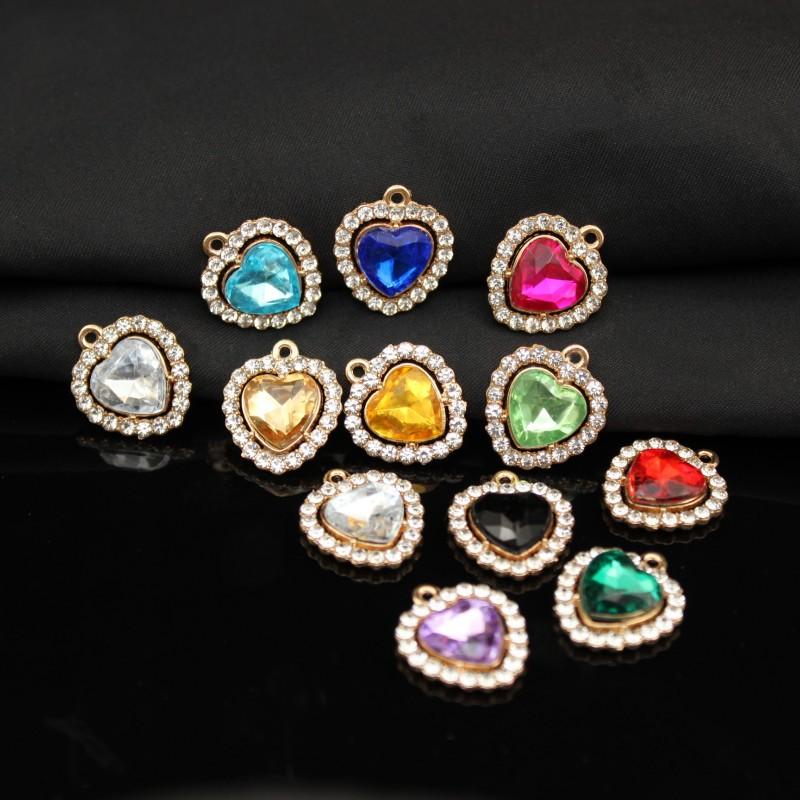 Alloy Diamond Belt Hanging Heart Pendant Color Transparent Necklace Bracelet Accessories Pendant Peach Heart Love Pendant
Alloy Diamond Belt Hanging Heart Pendant Color Transparent Necklace Bracelet Accessories Pendant Peach Heart Love Pendant