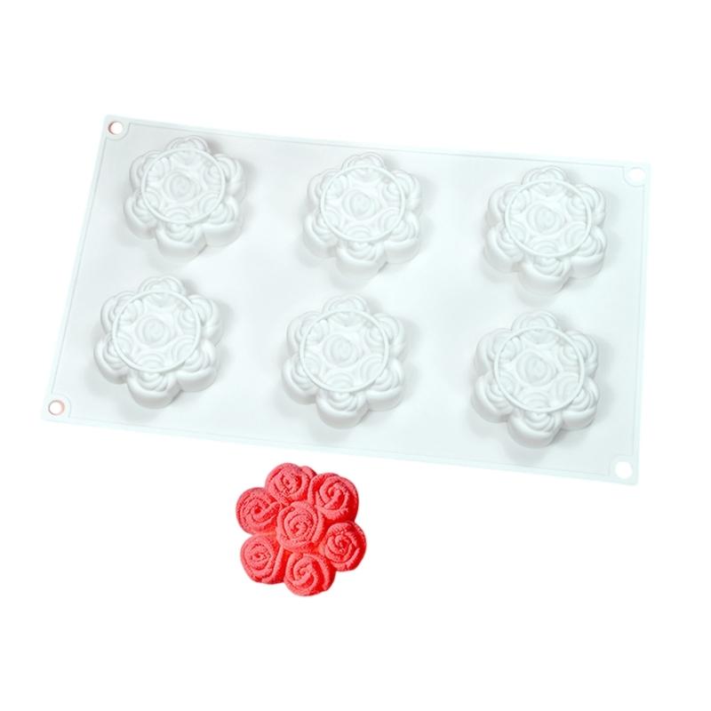 Bloomings Flower Silicone Molds Bakings Tool Mousse Cake Decorating Molds for Making Chocolate, Candy, Candle, Soap
Bloomings Flower Silicone Molds Bakings Tool Mousse Cake Decorating Molds for Making Chocolate, Candy, Candle, Soap