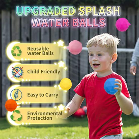 6 шт. многоразовый силиконовый водяной шар, многоразовый водяной шар, открытый, летний, водная активность, снятие стресса, пляжный бассейн, детский семейный водный мяч, игрушка
6 шт. многоразовый силиконовый водяной шар, многоразовый водяной шар, открытый, летний, водная активность, снятие стресса, пляжный бассейн, детский семейный водный мяч, игрушка