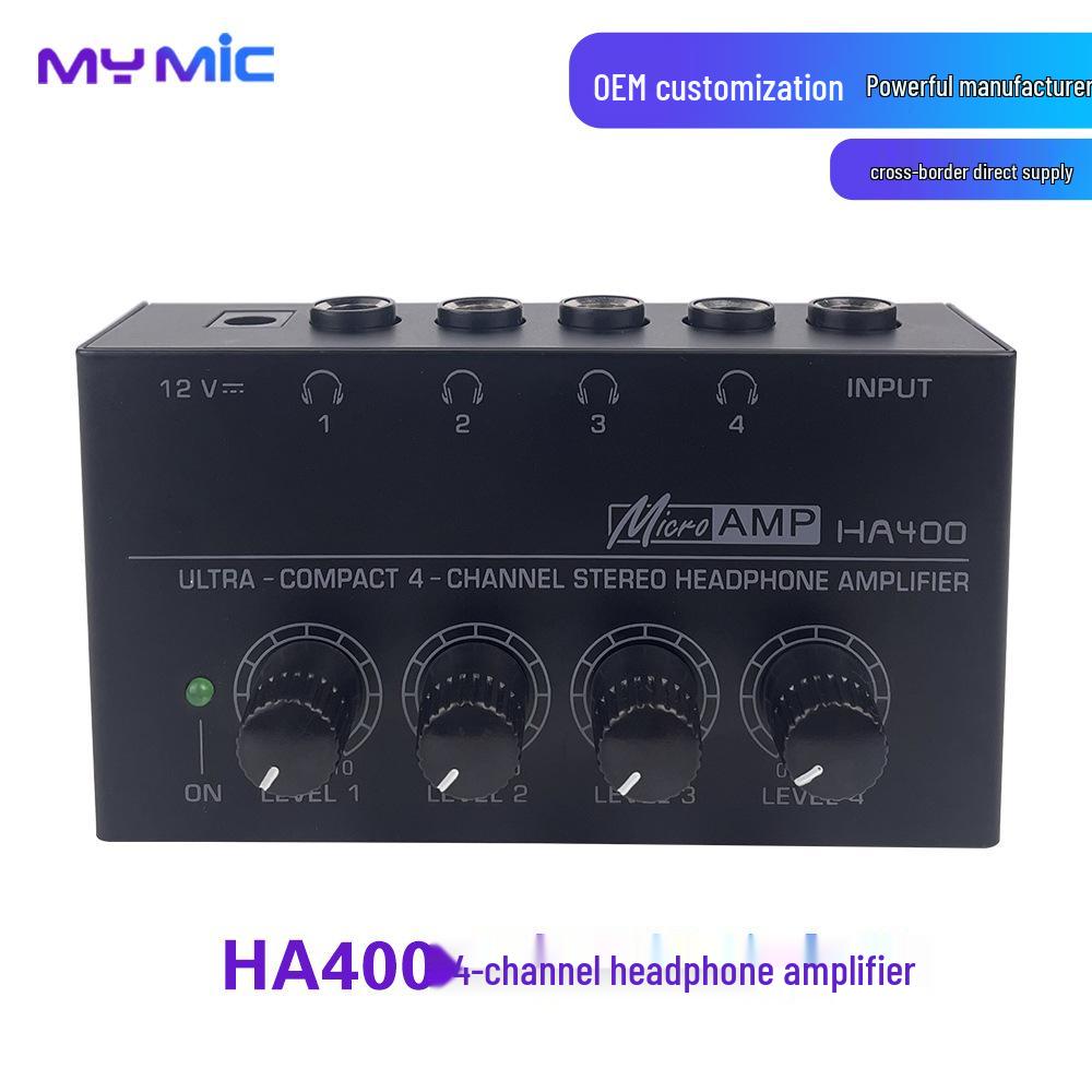 HA400 4-Channel Headphone Amplifier: Single Input, Four Outputs EU Standard чорний
HA400 4-Channel Headphone Amplifier: Single Input, Four Outputs EU Standard чорний