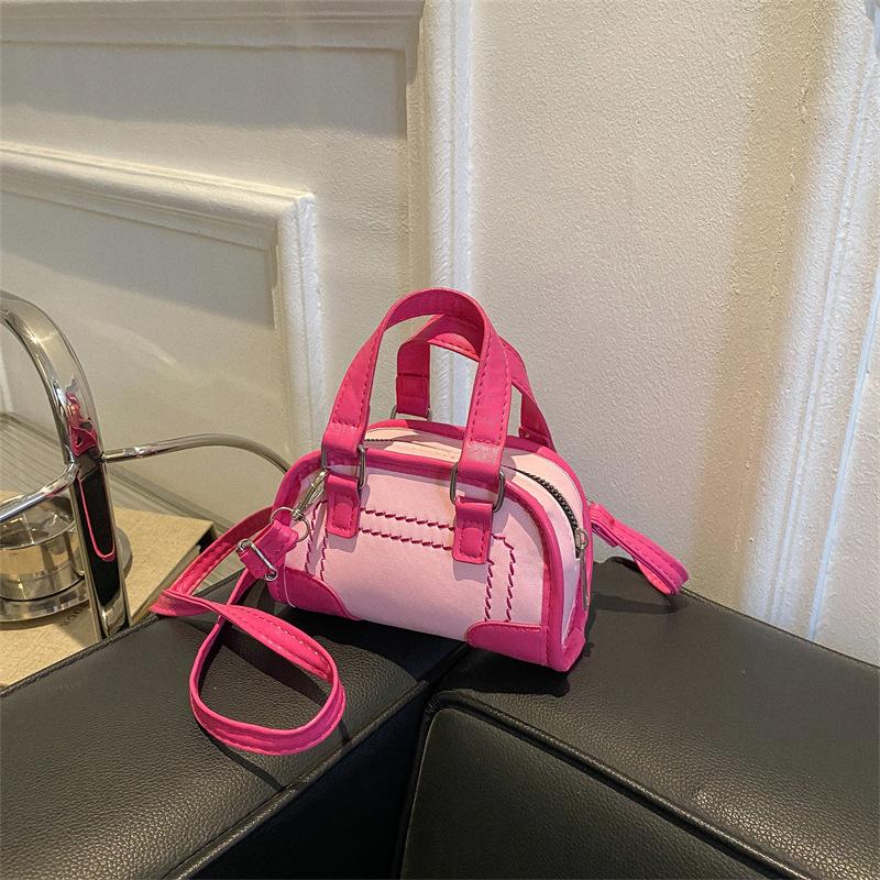 В этом году популярная маленькая женская сумка, новая модная портативная маленькая квадратная сумка, летняя сумка-мессенджер розовый